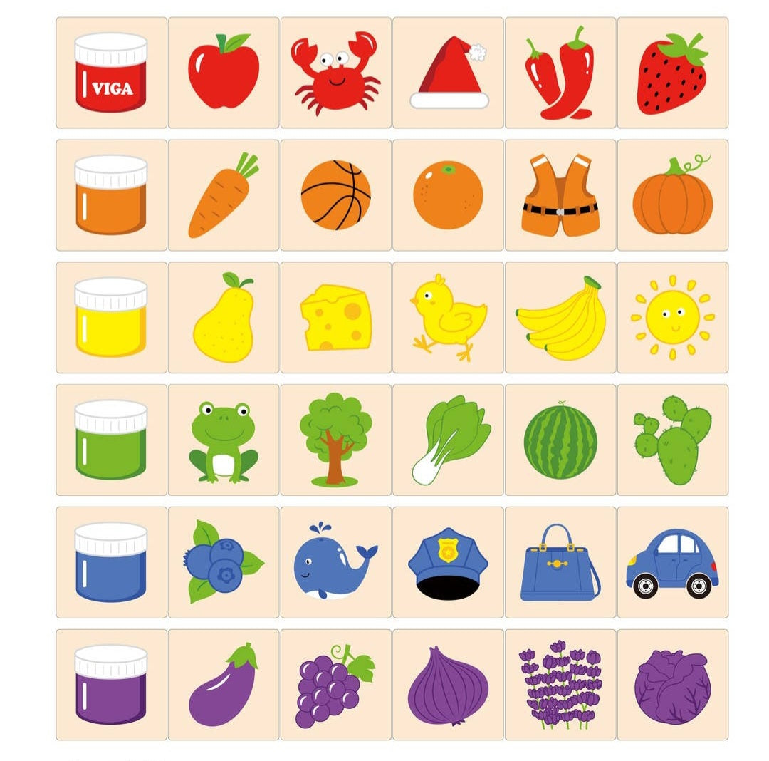 Learning Puzzle Game: Colors, Shapes, Senses