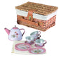 Tea Set in Wicker Basket