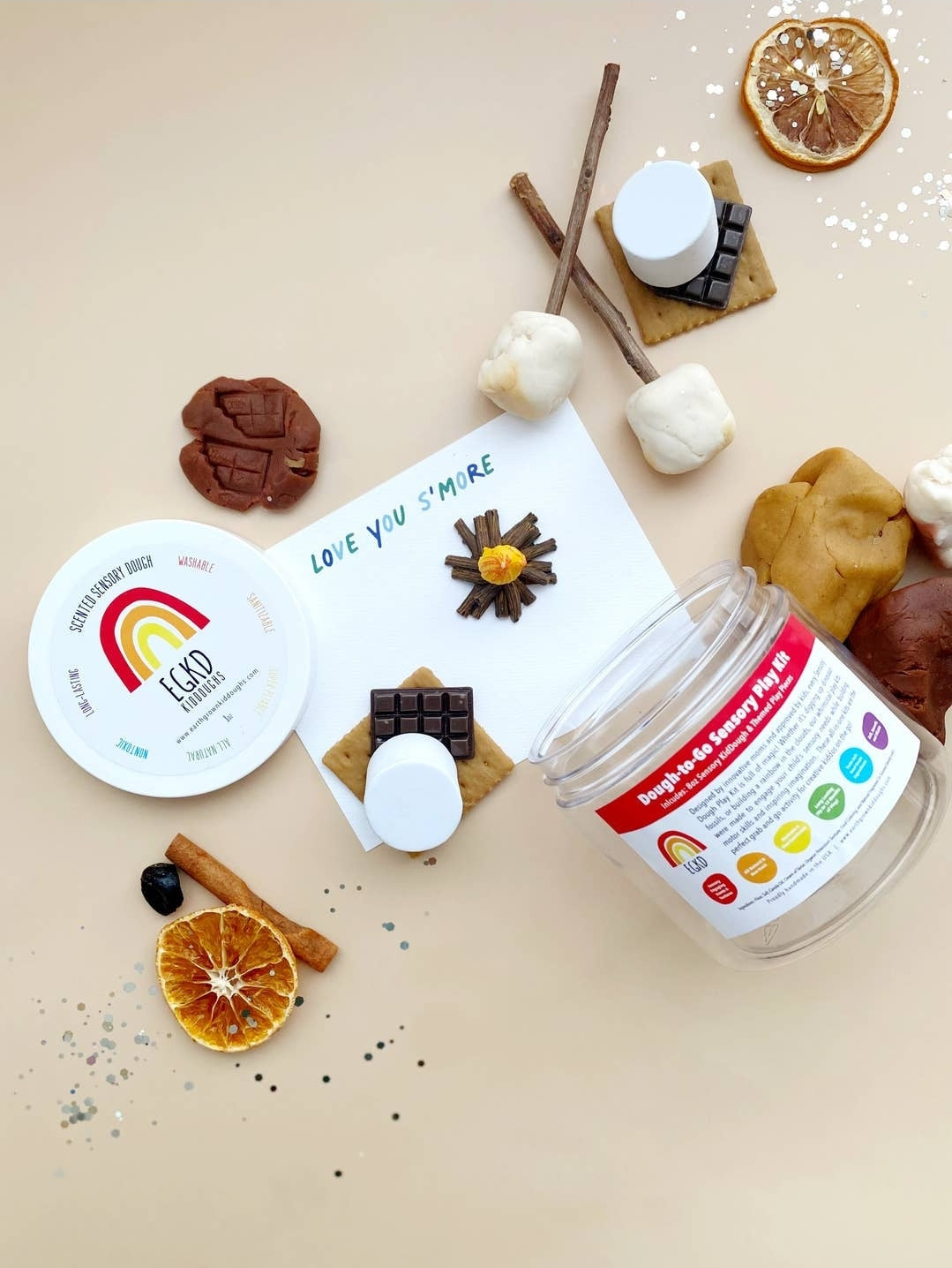 S'Mores Play Dough-to-go Kit