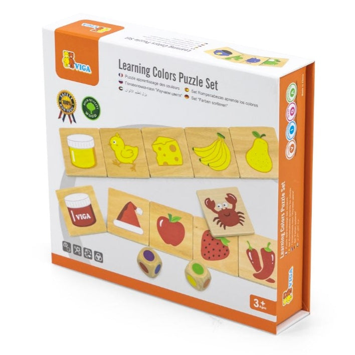 Learning Puzzle Game: Colors, Shapes, Senses