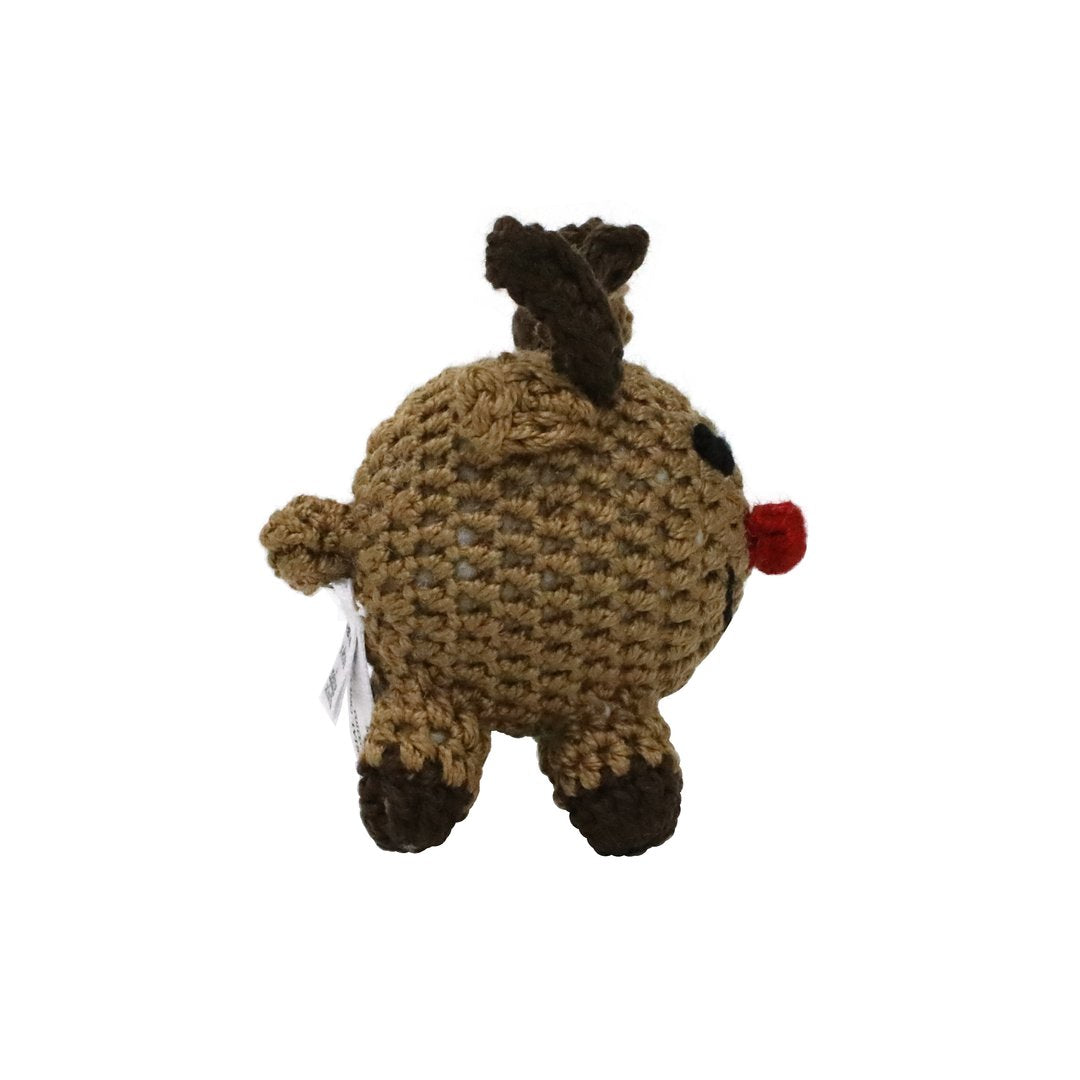 Round Reindeer Ornament