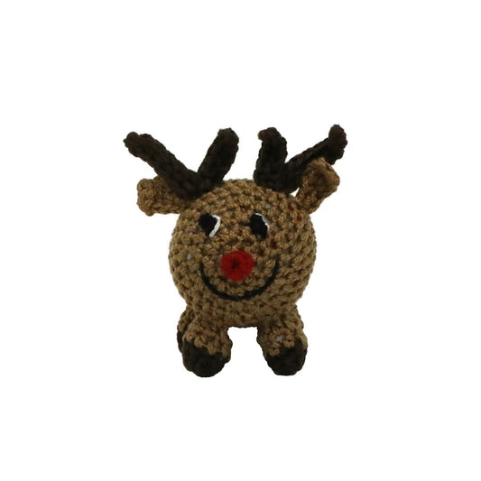 Round Reindeer Ornament