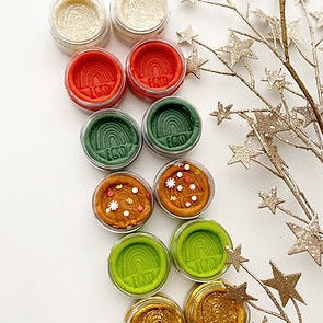 Holiday Playdough Set - 6 Christmas scents