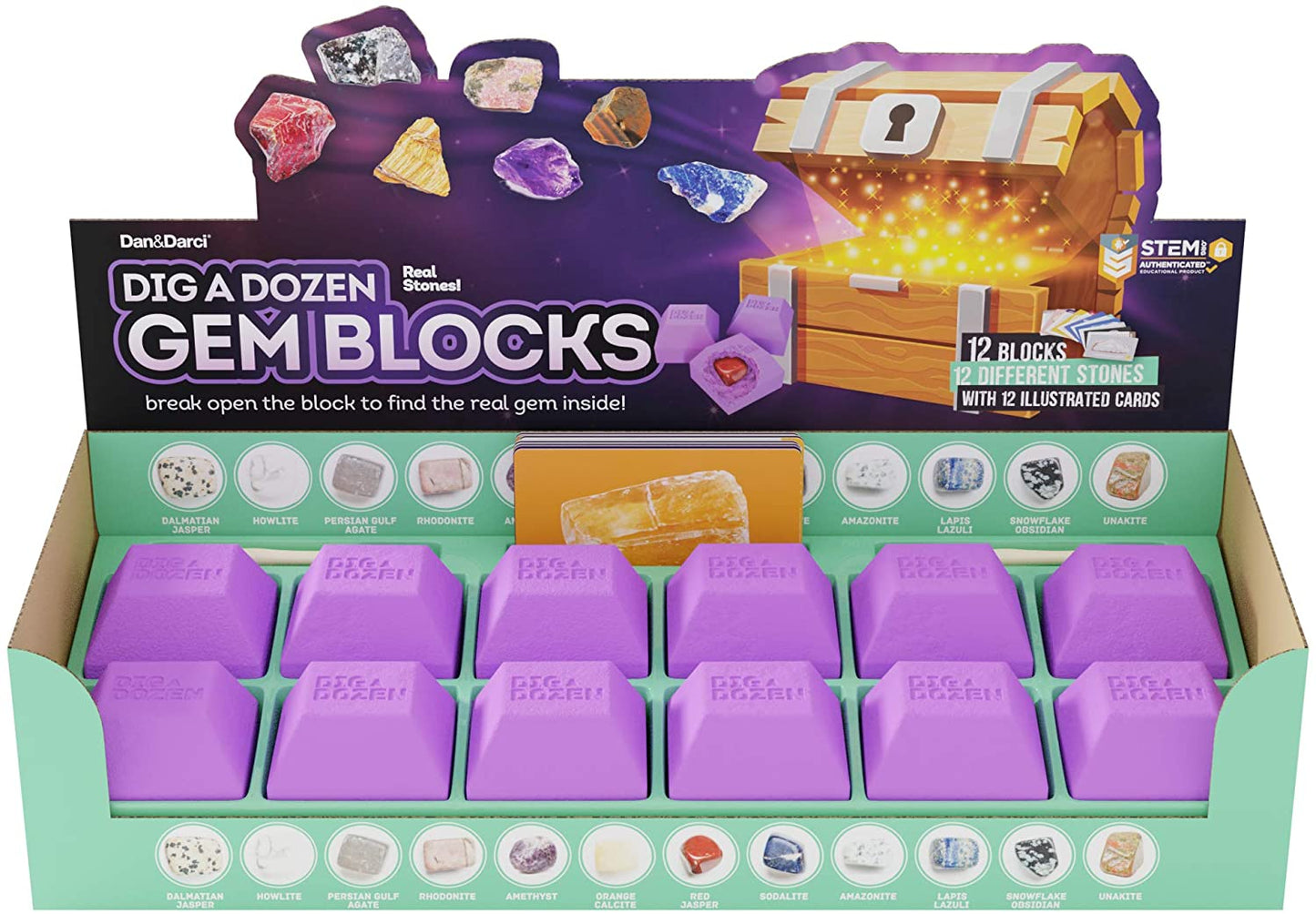 Dig a Dozen Gem Blocks Kit