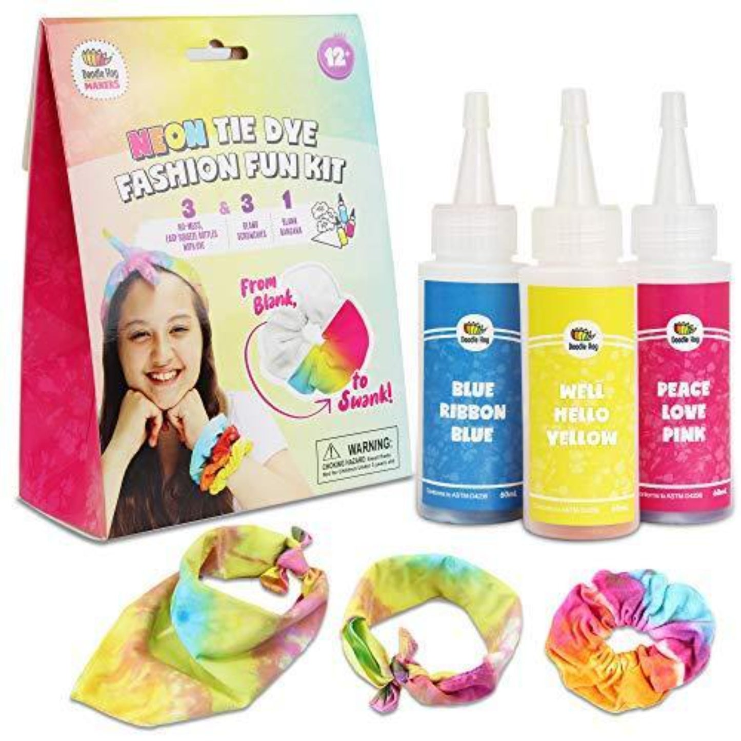 Neon Tie Dye Fashion Kit